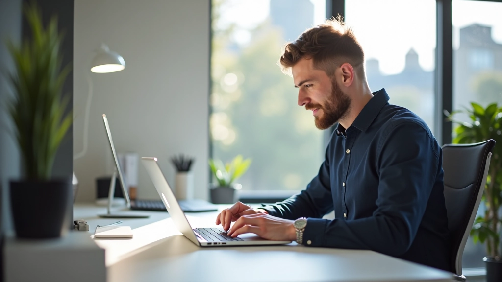 Professionele designer aan werk op AVG-compliant webdesign project